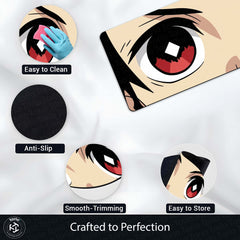 Spy × Family Anya Eyes Floor Mat | Anime Cute Eye Art Rug | Anti-Slip 3mm Absorbent Floor Mat for Bedroom, Gaming Room, Bathroom & Otaku Decor