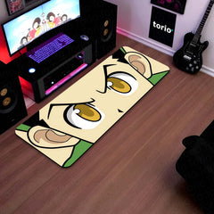 Hunter x Hunter Anime Eyes Floor Mat | Gon Freecss Inspired Golden Eye Art Rug | Anti-Slip 3mm Absorbent Floor Mat for Bedroom, Gaming Room & Otaku Decor