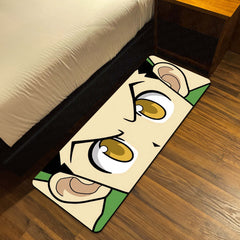 Hunter x Hunter Anime Eyes Floor Mat | Gon Freecss Inspired Golden Eye Art Rug | Anti-Slip 3mm Absorbent Floor Mat for Bedroom, Gaming Room & Otaku Decor