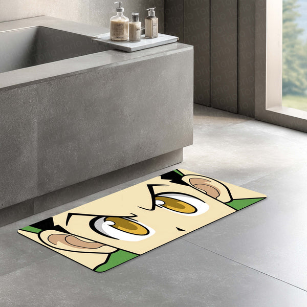 Hunter x Hunter Anime Eyes Floor Mat | Gon Freecss Inspired Golden Eye Art Rug | Anti-Slip 3mm Absorbent Floor Mat for Bedroom, Gaming Room & Otaku Decor