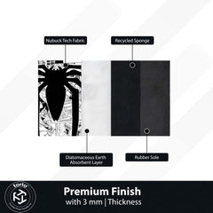 SpiderMan Comic Collage Floor Mat | Black & White Marvel Spider Art Rug | Anti-Slip 3mm Absorbent Floor Mat for Gaming Room, Bedroom & Fan Cave (Copy)