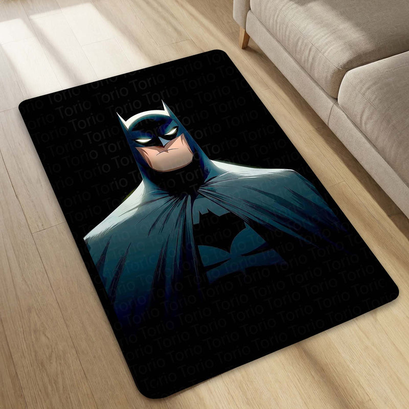 Batman Dark Knight Area Flat Rug | Batman Superhero Area Flat Rug | Premium DC-Inspired Gaming Room Decor Rug