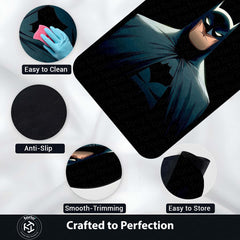 Batman Dark Knight Area Flat Rug | Batman Superhero Area Flat Rug | Premium DC-Inspired Gaming Room Decor Rug