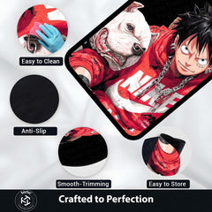 Monkey D. Luffy Streetwear Area Flat Rug | One Piece Anime Area Flat Rug | Premium Anime Gaming Room Decor Rug