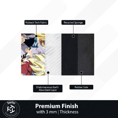 Anime Legends Crossover Floor Mat | Naruto Goku Luffy Ichigo Collage Rug | Anti-Slip 3mm Absorbent Floor Mat for Gaming Room, Bedroom & Otaku Setup