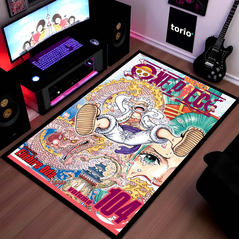 luffy gear 5 rug One Piece Monkey D. Luffy Gear 5 Floor Mat