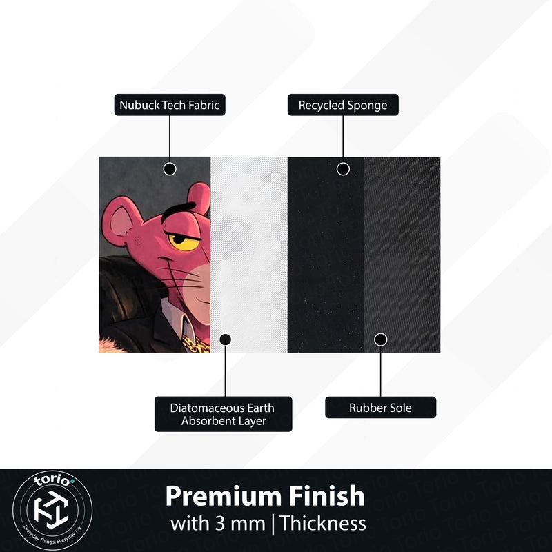 Pink Panther Luxury Lifestyle Area Flat Rug | Normal Is Boring Quote Rug | Mafia Aesthetic Room Decor | Premium Gaming & Living Room Rug