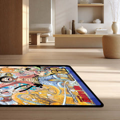 One Piece Floor Mat | Luffy & Straw Hat Pirates Manga Cover Rug | Anti-Slip 3mm Absorbent Anime Floor Mat for Gaming Room, Bedroom & Otaku Space