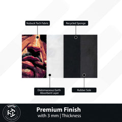 The Godfather Don Vito Corleone Flat Rug | Mafia Boss Aesthetic Area Rug | Classic Crime Movie Inspired Decor | Premium Anti-Slip Rug