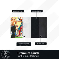 One Piece Floor Mat | Eiichiro Oda Manga Cover Anime Rug | Anti-Slip 3mm Absorbent Floor Mat for Gaming Room, Bedroom & Otaku Setup