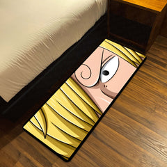 Sanji Curled Eyebrow Eye Floor Mat | One Piece Anime Eye Art Rug | Anti-Slip 3mm Absorbent Floor Mat for Bedroom, Gaming Room & Otaku Decor