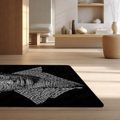 Scarface Tony Montana Flat Rug | The World Is Yours Movie Area Rug | Mafia Crime Classic Decor | Premium Anti-Slip Area Flat Rug