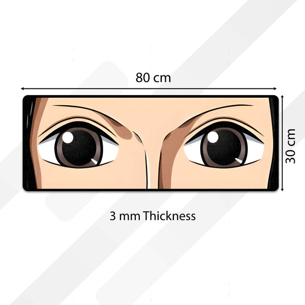 Anime Wide Eyes Floor Mat | Expressive Manga Eye Art Rug | Anti-Slip 3mm Absorbent Floor Mat for Bedroom, Gaming Room, Otaku Decor & Anime Spaces