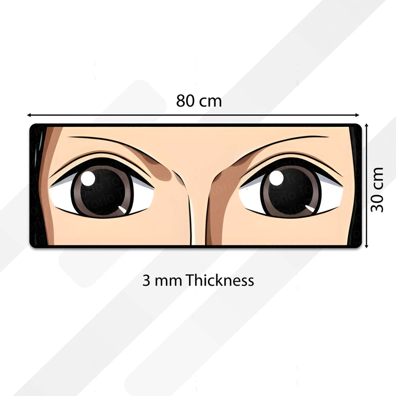 Anime Wide Eyes Floor Mat | Expressive Manga Eye Art Rug | Anti-Slip 3mm Absorbent Floor Mat for Bedroom, Gaming Room, Otaku Decor & Anime Spaces