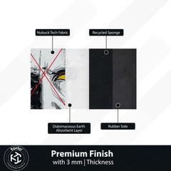 John Wick Sketch Art Flat Rug | Baba Yaga Assassin Area Rug | Minimalist Action Movie Inspired Decor | Premium Anti-Slip Flat Rug
