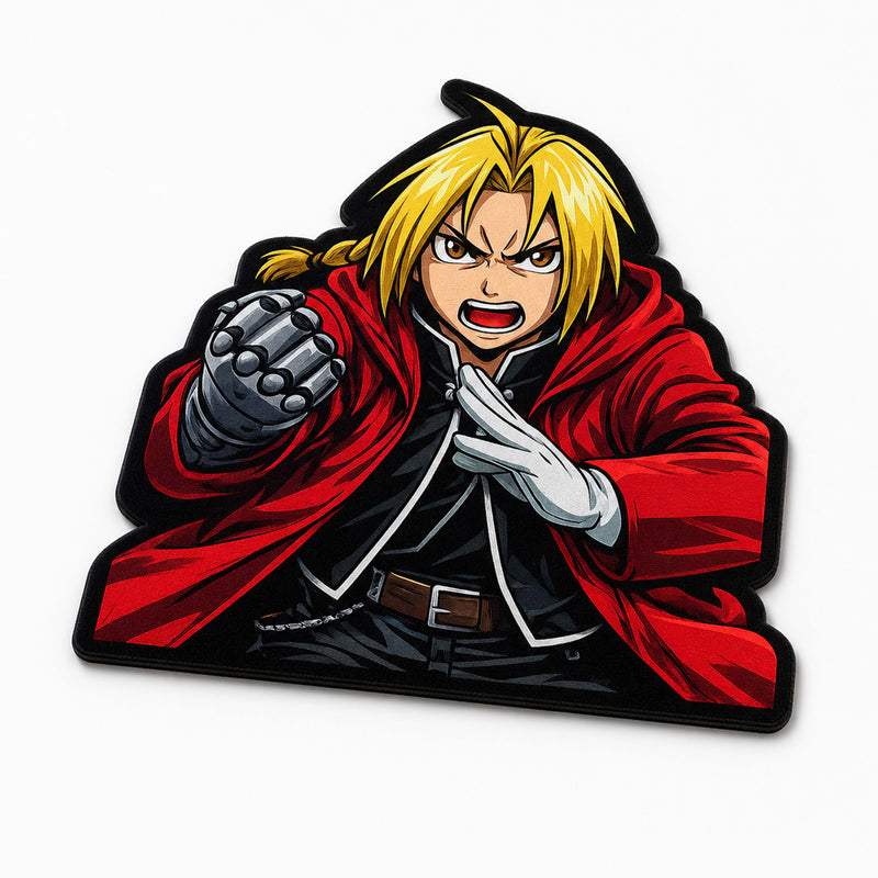 Edward Elric Fullmetal Alchemist Cut-out Flat Rug | Iconic Anime Character Floor Rug | Premium Manga Room Decor