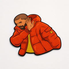 Hotline Bling Meme Cut-out Flat Rug | Viral Dance Reaction Meme Flat Rug | Pop Culture & Gaming Room Floor Decor