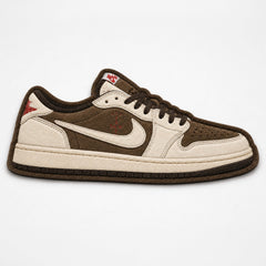 Travis Scott x Air Jordan 1 Low Cut-out Flat Rug | Iconic Sneaker Floor Rug | Premium Streetwear Room Decor
