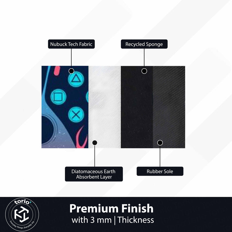 Gaming Controller Cut-Out Flat Rug | Neon Gamepad Floor Mat | Premium Gamer Décor for Gaming Room, Streaming Setup & Bedroom
