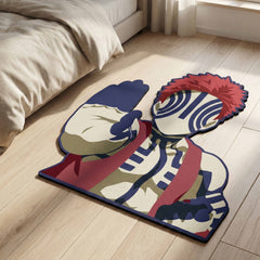 Akaza Inspired Anime Floor Mat (3 mm Thick) | Fierce Demon Art Mat for Bedroom, Gaming Room, Studio & Otaku Home Decor