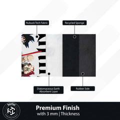 Anime Universe Area Rug | Multi Anime Characters Floor Mat | Anime Aesthetic Rug for Bedroom, Gaming Room & Otaku Decor | Anti Slip Washable 3 mm Thin Carpet