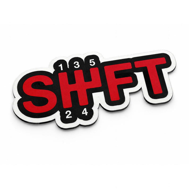 5-Speed Manual Gear Shift Flat Rug | SHFT Racing Shifter Floor Mat | Performance Car Enthusiast Automotive Room Decor