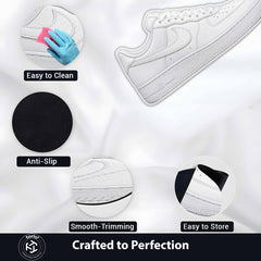 Nike Air Force 1 Low White Cut-out Flat Rug | Classic Sneaker Floor Rug | Premium Streetwear Room Decor
