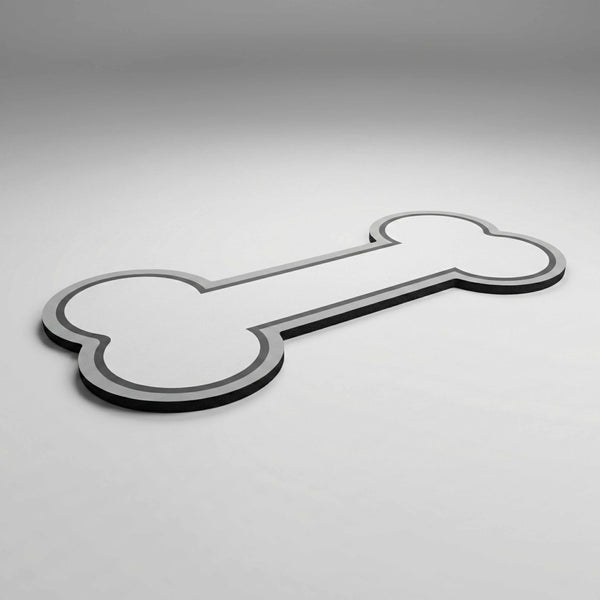 Minimal Bone Shape Floor Mat (3 mm Thick) | Cute Pet-Inspired Decorative Mat for Bedroom, Living Room & Creative Spaces