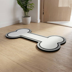 Minimal Bone Shape Floor Mat (3 mm Thick) | Cute Pet-Inspired Decorative Mat for Bedroom, Living Room & Creative Spaces