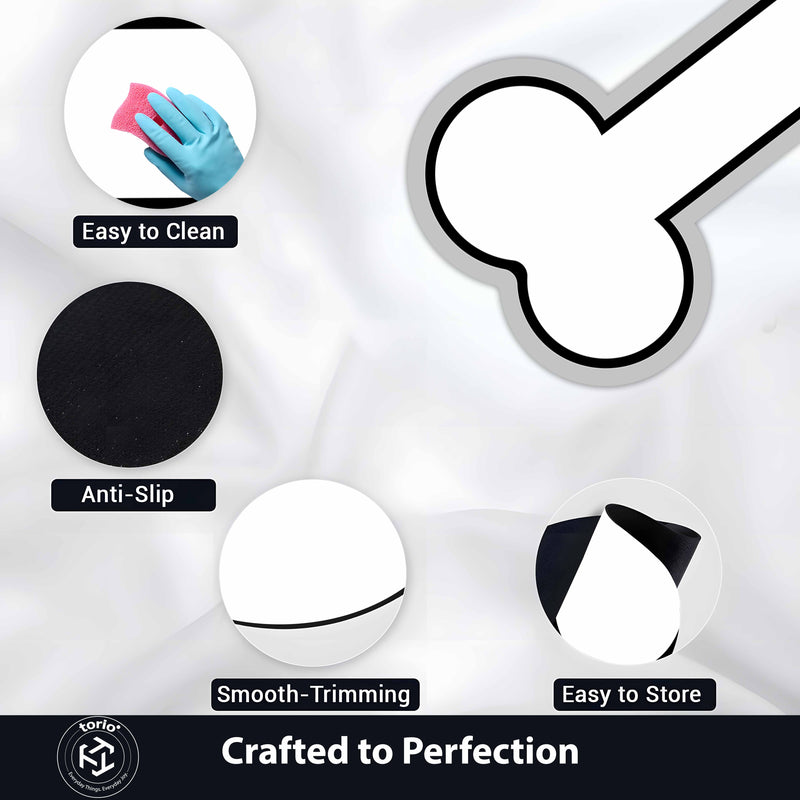 Minimal Bone Shape Floor Mat (3 mm Thick) | Cute Pet-Inspired Decorative Mat for Bedroom, Living Room & Creative Spaces