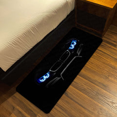 BMW M3 Front Profile Floor Mat (3 mm Thick) | Luxury Sports Car Bedroom Bedside Runner for Automotive Home Decor