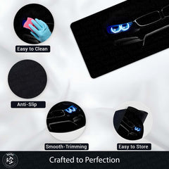 BMW M3 Front Profile Floor Mat (3 mm Thick) | Luxury Sports Car Bedroom Bedside Runner for Automotive Home Decor