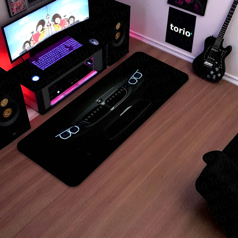 BMW M3 Front Profile Floor Mat (3 mm Thick) | Luxury Sports Car Bedroom Bedside Runner for Automotive Home Decor 01