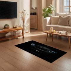 BMW M3 Front Profile Floor Mat (3 mm Thick) | Luxury Sports Car Bedroom Bedside Runner for Automotive Home Decor 01