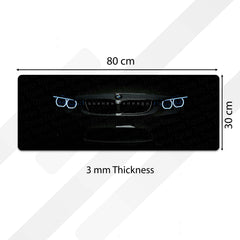 BMW M3 Front Profile Floor Mat (3 mm Thick) | Luxury Sports Car Bedroom Bedside Runner for Automotive Home Decor 01