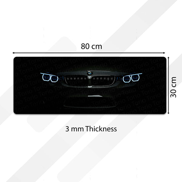BMW M3 Front Profile Floor Mat (3 mm Thick) | Luxury Sports Car Bedroom Bedside Runner for Automotive Home Decor 01