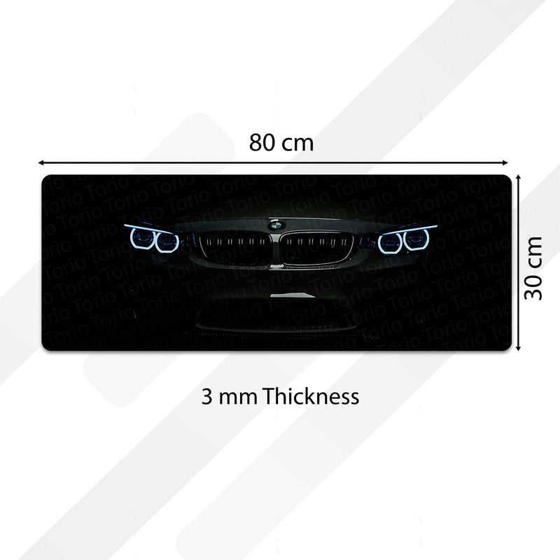 BMW M3 Front Profile Floor Mat (3 mm Thick) | Luxury Sports Car Bedroom Bedside Runner for Automotive Home Decor 01