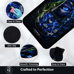 Blue Lock BMW M4 Anime Area Rug | Isagi Yoichi Sports Car Floor Mat | Blue Lock x BMW Gaming Rug for Bedroom, Gaming Room, Anime Setup & Otaku Decor