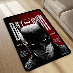 Batman Dark Knight Area Rug | Gotham City Comic Cover Floor Mat | Superhero Gaming Rug for Bedroom, Gaming Room & Batman Fan Decor