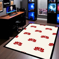 Traditional Buta Motif Area Rug | Ethnic Paisley Pattern Floor Mat | Cultural Decorative Rug for Living Room, Traditional Home & Office Decor