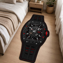 Richard Mille RM 35-02 Rafael Nadal Watch Floor Mat (3 mm Thick) | Luxury Skeleton Dial Cut-Out Rug for Bedroom, Gaming Room & Watch Collector Décor