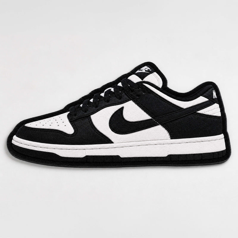 Nike Dunk Cut-out Flat Rug | Black & White Sneaker Floor Rug | Premium Streetwear Room Decor