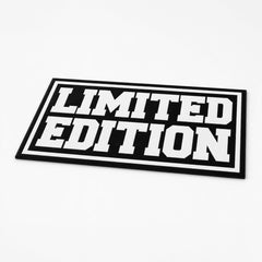 Limited Edition Typography Flat Rug | Bold Streetwear Statement Flat Rug | Modern Hype Room & Sneaker Decor