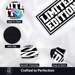 Limited Edition Typography Flat Rug | Bold Streetwear Statement Flat Rug | Modern Hype Room & Sneaker Decor