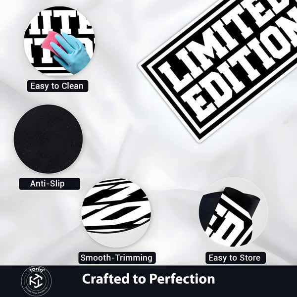 Limited Edition Typography Flat Rug | Bold Streetwear Statement Flat Rug | Modern Hype Room & Sneaker Decor