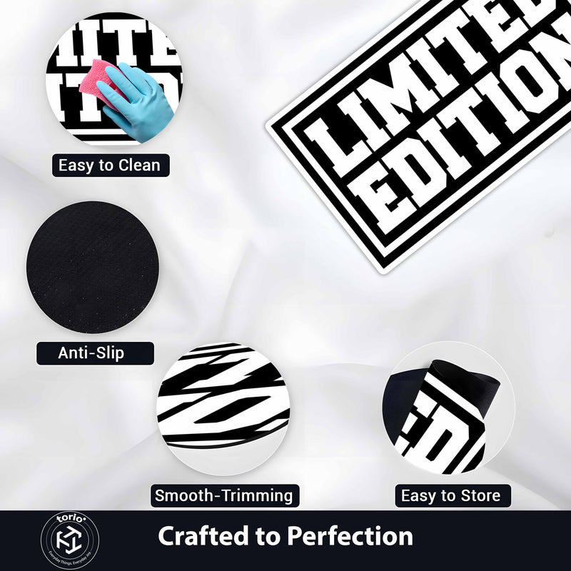 Limited Edition Typography Flat Rug | Bold Streetwear Statement Flat Rug | Modern Hype Room & Sneaker Decor