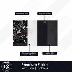Richard Mille RM 35-02 Rafael Nadal Watch Floor Mat (3 mm Thick) | Luxury Skeleton Dial Cut-Out Rug for Bedroom, Gaming Room & Watch Collector Décor