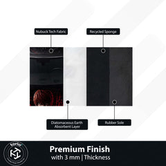 Death Note Rolls-Royce Ghost Anime Area Rug | Light Yagami & Ryuk Floor Mat | Dark Anime Gaming Rug for Bedroom, Gaming Room, Otaku Setup & Gothic Decor