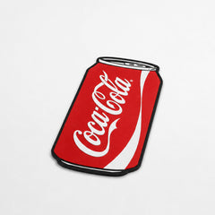 Classic Cola Can Cut-out Flat Rug | Retro Soda-Inspired Beverage Flat Rug | Fun Kitchen & Gaming Room Floor Decor