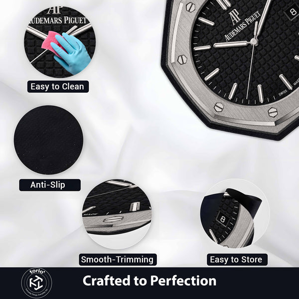 Audemars Piguet Royal Oak Dial Floor Mat (3 mm Thick) | Luxury Octagonal Watch Face Rug for Bedroom, Gaming Room & Watch Collector Décor